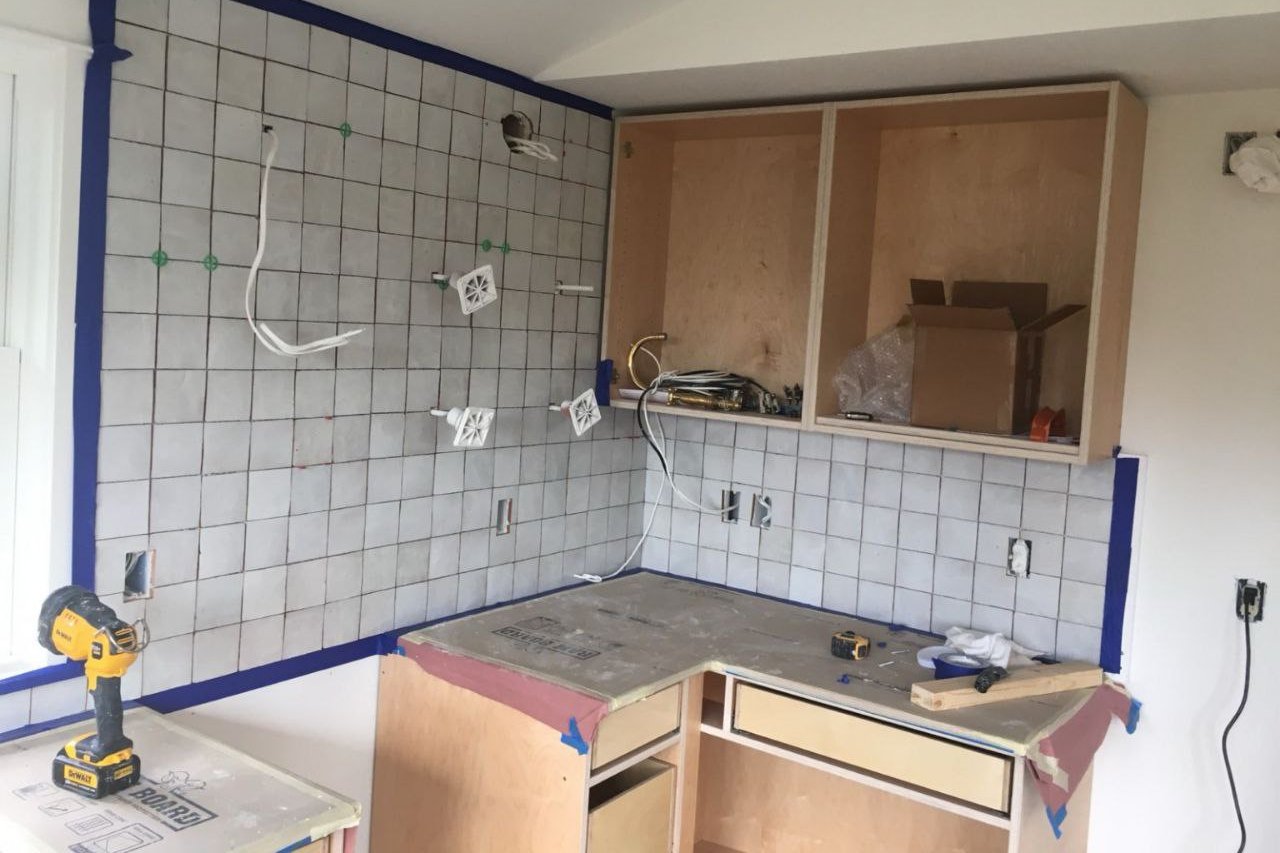 Kitchen Electrical and Cabinetry Rough In