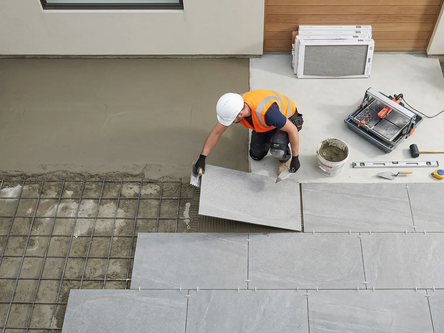 ViOrigin Construction team working on a remodeling project